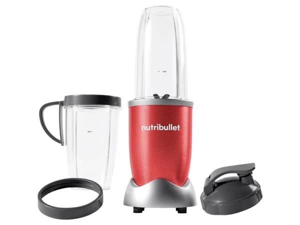 NutriBullet NB907R, Matlagingsblender, 0,9 l, Isknusing, 900 W, Rød, Sølv