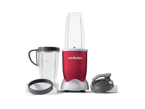 NutriBullet NB907R, Matlagingsblender, 0,9 l, Isknusing, 900 W, Rød, Sølv