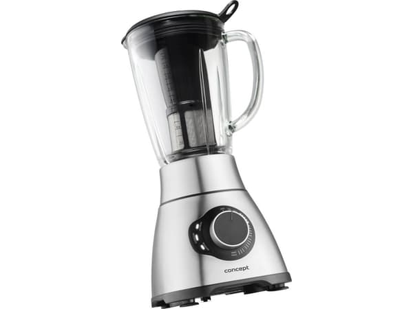 Concept SM3500, Bord juicepresse, 1,8 l, Pulsfunksjon, Isknusing, 1300 W, Sort, Rustfritt stål
