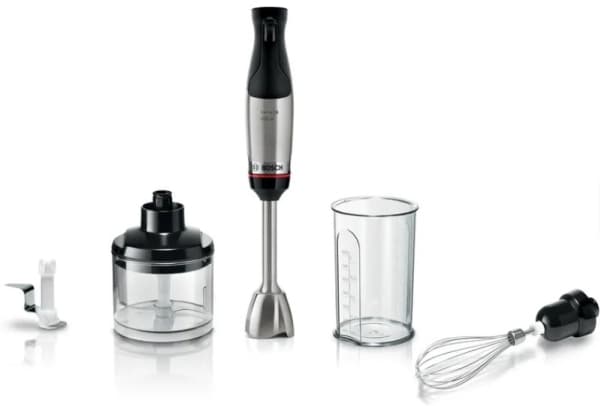 Bosch Serie 6 MSM6M622, Tehosekoitin, 0,6 L, 1,4 m, 1000 W, Musta, Ruostumaton teräs