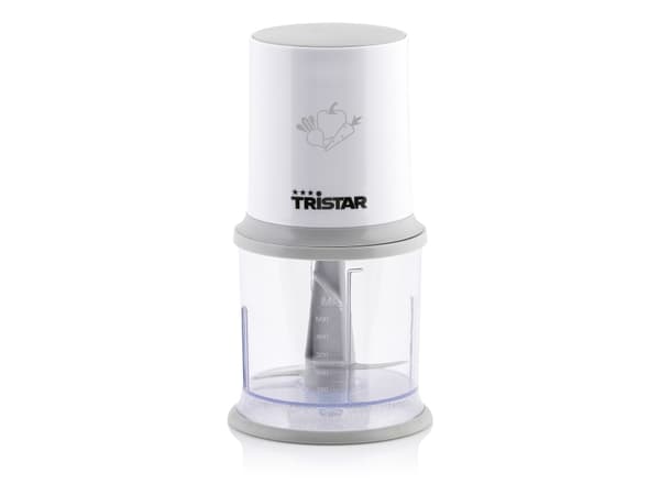 Tristar BL-4020, 0,5 L, Harmaa, Valkoinen, Muovi, Ruostumaton teräs, Painikkeet, 200 W Harmaa, Valkoinen