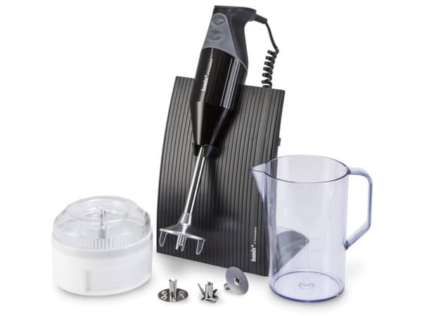 Bamix SwissLine, Stavmixer, Iskrossning, 1,8 m, 200 W, Svart