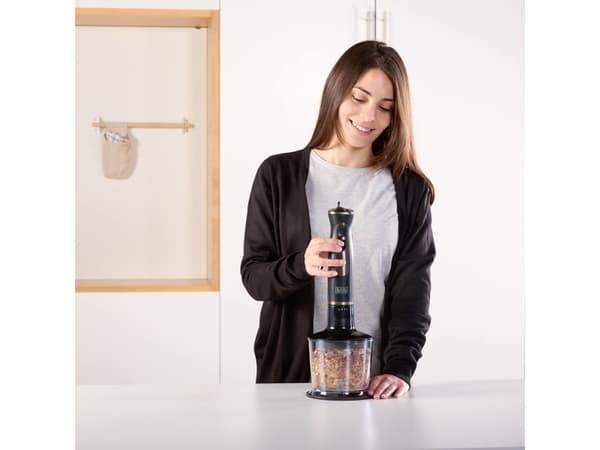 Black & Decker BXHBA800E, Stavmixer, 800 W, Svart, Transparent