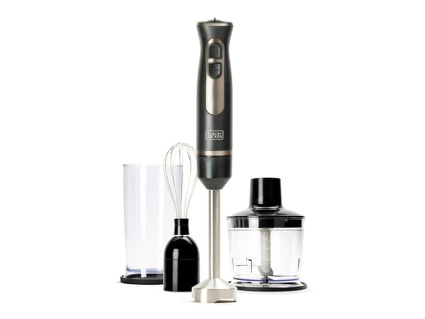 Black & Decker BXHBA800E, Stavmixer, 800 W, Svart, Transparent