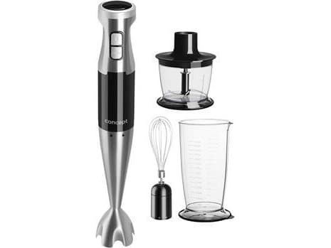 Concept TM4900, Stav Mikser, 0,8 l, Pulsfunksjon, 1000 W, Sort, Rustfritt stål