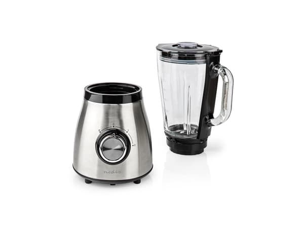 Nedis - Mikser - 1.5 liter - 800 W - svart / sølv
