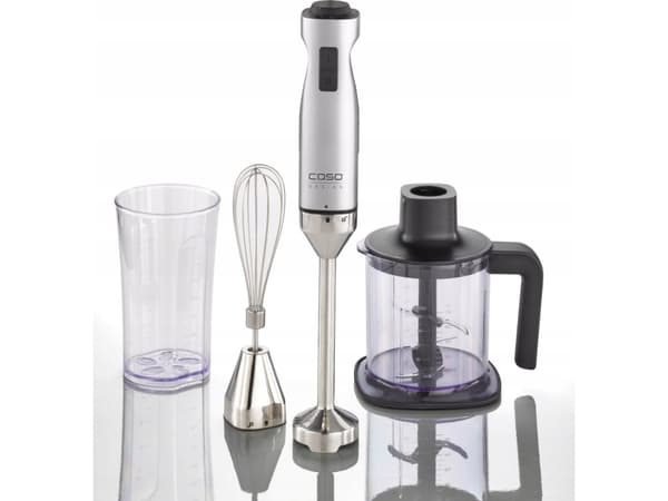 Caso HB 1000, Stavmixer, 1000 W, Svart, Rostfritt stål, Transparent