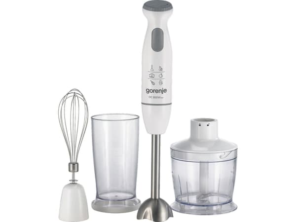 Gorenje HBC804QW, Stavmixer, 0,5 l, 1,3 m, 800 W, Vit