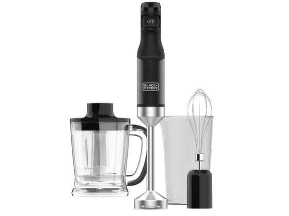 Black & Decker BXHBA1501E, Stavmixer, 1500 W, Svart, Transparent