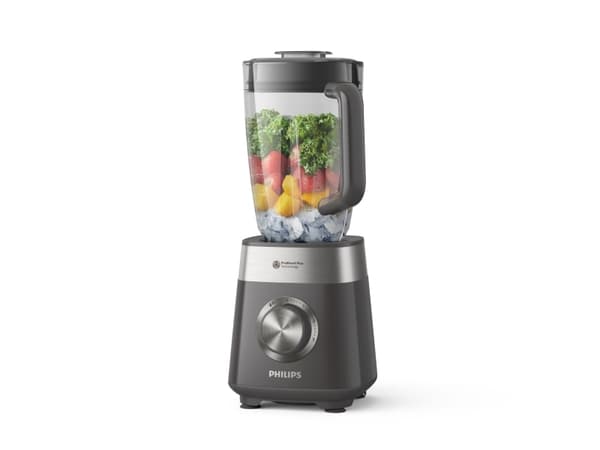 Philips 5000 series Tehosekoitin HR3020/20, Pöytäsekoitin, 2 L, Impulssitoiminto, Jään murskaus, 1000 W, Harmaa, Ruostumaton teräs