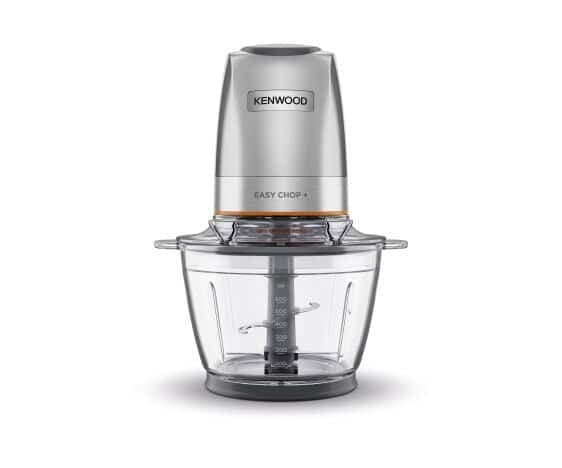 Kenwood Elektro Zerkleinerer, Glasbehälter, 600 ml Fassungsvermögen, spülmaschinengeeignet, 500 Watt (0W22710002) Silver