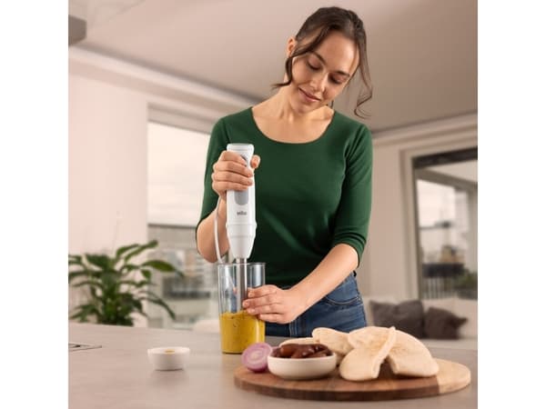 Braun MultiQuick 5 MQ 50236 M, Nedsænkning blender, 1,2 m, 1000 W, Hvid