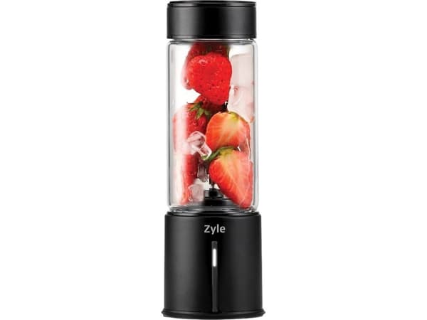 Oppladbar cocktailshaker med titanbelagt blad Zyle, ZY014RBB, svart