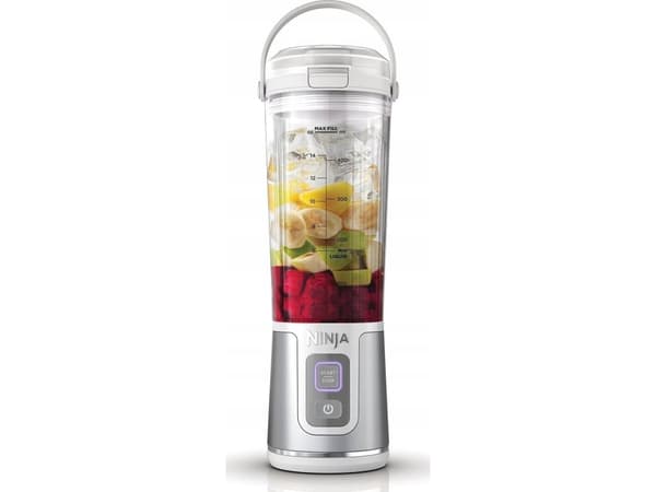 Ninja Blast, Bärbar mixer, 0,532 l, Iskrossning, 14,4 W, Vit