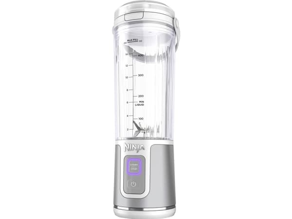 Ninja Blast, Bärbar mixer, 0,532 l, Iskrossning, 14,4 W, Vit