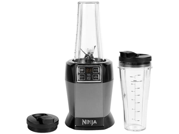 Ninja BN495, 0,7 l, Pulsfunksjon, Isknusing, 1,5 m, 1000 W, Antrasitt, Sort, Grå