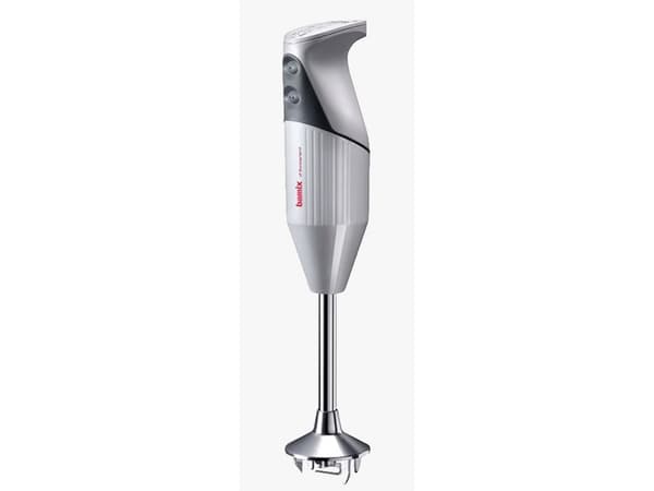 Bamix DeLuxe, Stav Mikser, Isknusing, 1,8 m, 200 W, Lysegrå, Hvit
