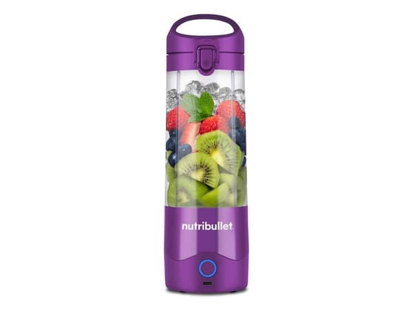 NutriBullet Portable, Portabel mixer, 0,475 L, Pulsfunktion, Iskrossning, 0,5 m, Lila
