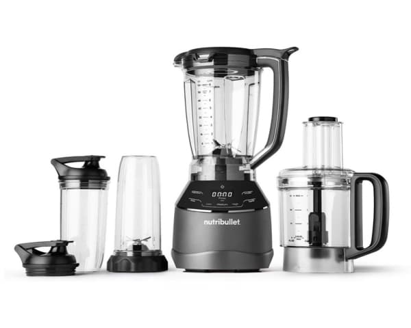 Triple Prep System Blender NBF580B (mørkegrå, 1500 watt, 1,8 liter og foodprosessor 1,6 liter)