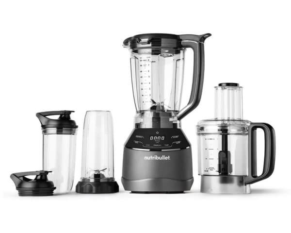 Triple Prep System Blender NBF580B (mørkegrå, 1500 watt, 1,8 liter og foodprosessor 1,6 liter)