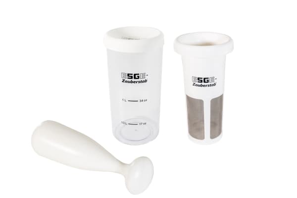 ESGE 7500, Tehosekoittimen siivilä, Valkoinen, Muovi, ESGE-Zauberstab Sauvasekoitin, Muovi, 282 mm