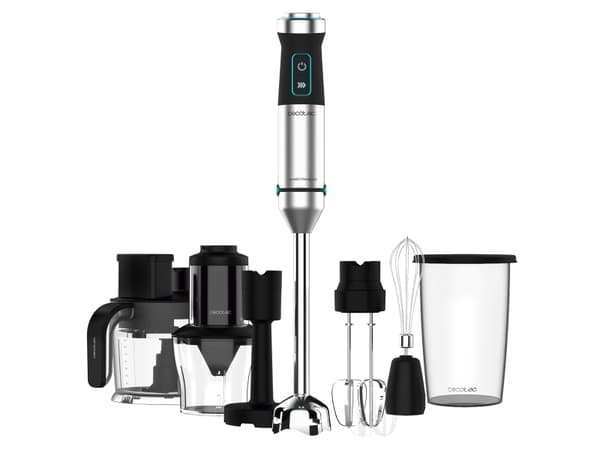 Cecotec Power TitanBlack 1500 XL TotalMix, Stavmixer, 1500 W, Svart, Grön, Rostfritt stål
