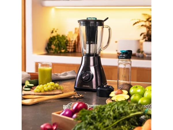 Cecotec Power Black Titanium 1800 Go, Bänkmixer, 1,8 l, Iskrossning, 1800 W, Svart