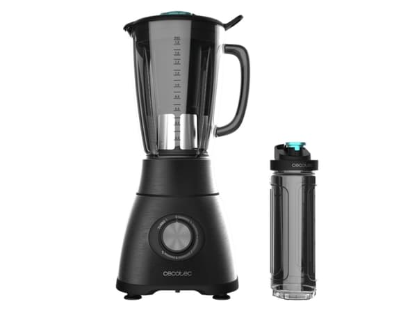 Cecotec Power Black Titanium 1800 Go, Bänkmixer, 1,8 l, Iskrossning, 1800 W, Svart
