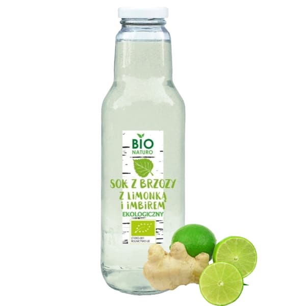 Koivun mehu limeellä ja inkiväärillä BIO 750ml / BIOnaturo