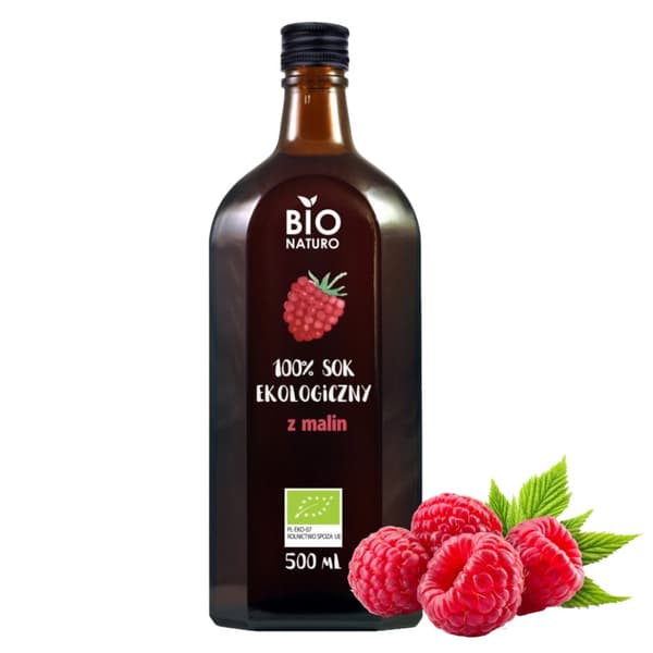 Vadelmamehu 100 % BIO 500 ml / BIOnaturo