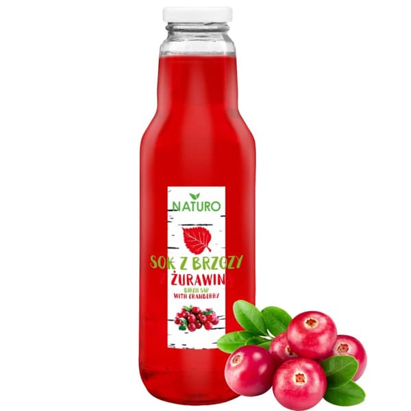 Koivun mehu karpaloilla