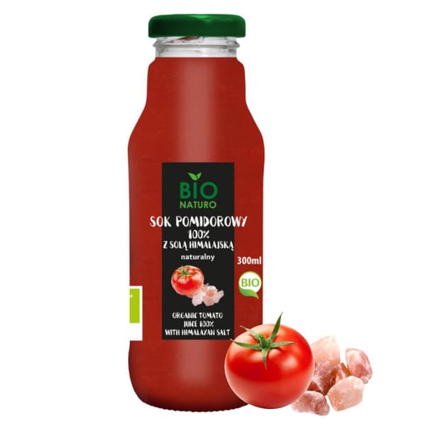 Tomatjuice med Himalayasalt BIO 100% 300 ml / BIONaturo