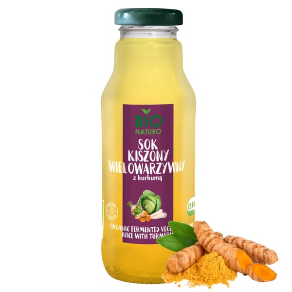 Marinoitu monivihannesmehu kurkumalla 100 % 300 ml Bionaturo