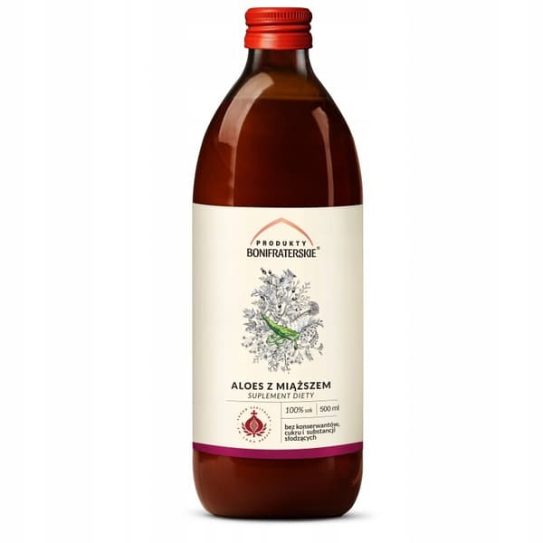 Aloe juice med pulp Bonifraterskie Produkter