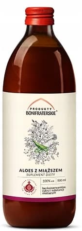 Aloe juice med pulp Bonifraterskie Produkter