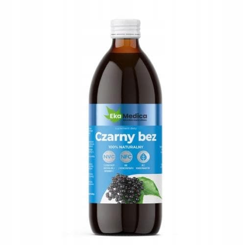 EkaMedica Sort hyldebær Sort hyldebærjuice NFC 500 ml