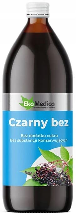 EkaMedica Sort hyldebær Sort hyldebærjuice NFC 500 ml