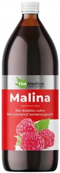 Miniatyrbillede 1 af 2: HINDBÆRJUICE 100% Ekamedica 1000 ml