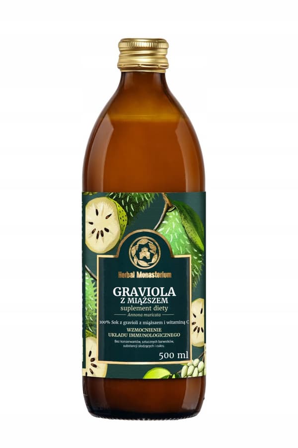 Graviola juice med frugtkød Herbal Monasterium 500ml