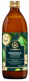 Miniatyrbillede 1 af 4: Graviola juice med frugtkød Herbal Monasterium 500ml