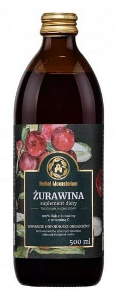 Urtekloster 100% Tranebærjuice 500 ml