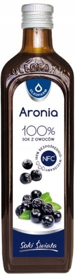 Oleofarm Aroniabærsaft 100% AroniaVital 490 ml