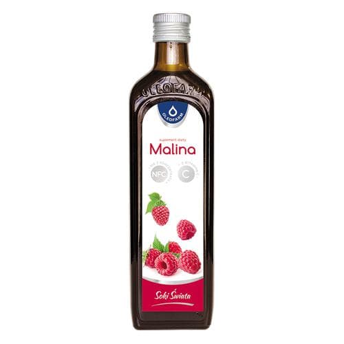 Hallonjuice med C-vitamin NFC Oleofarm 490ml