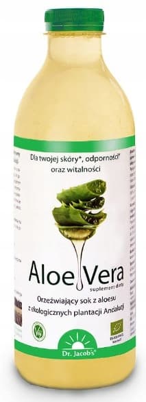 DR. JACOBS Aloe Vera bioaktiv aloe fra økologisk landbrug flydende 1000 ml