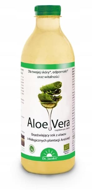 DR. JACOBS Aloe Vera bioaktiv aloe fra økologisk landbrug flydende 1000 ml