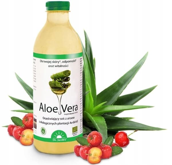 DR. JACOBS Aloe Vera bioaktiv aloe fra økologisk landbrug flydende 1000 ml