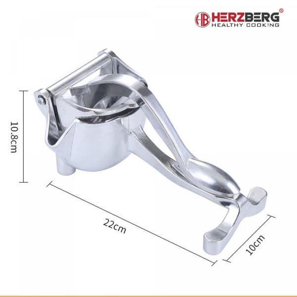 Herzberg HG-8108: Manuell sitronpresser i aluminium