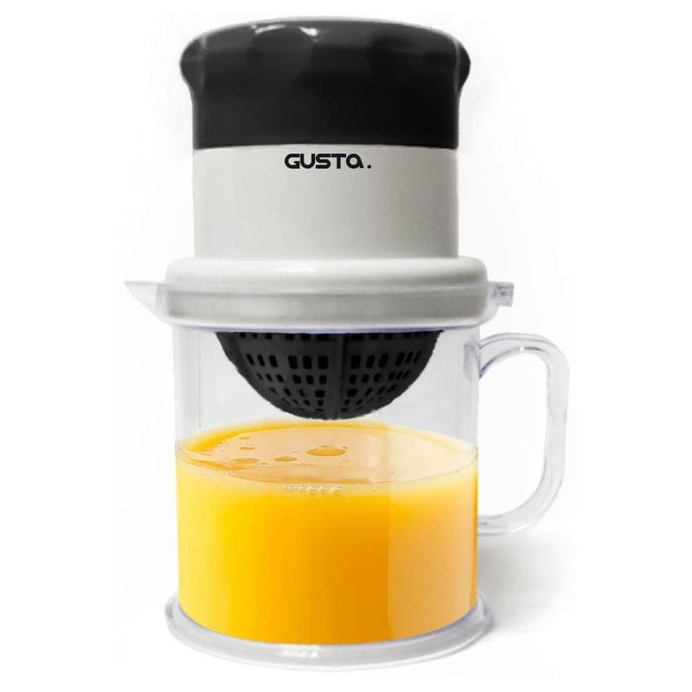 Gusta 2-i-1 frugtpresser sort og hvid 01152480