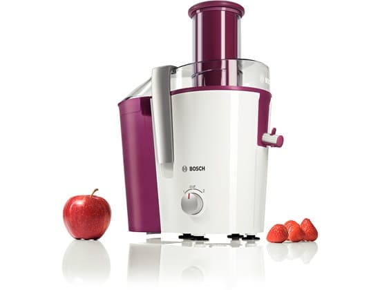 Bosch MES25C0 - Juicemaskin - 1.25 liter - 700 W - hvitt/kirsebærfarget hus