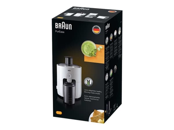 Braun SJ3100 Keskipakoinen mehustin 500 W Musta, Valkoinen